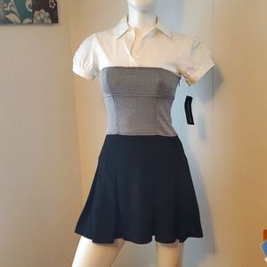 3 button collar dress